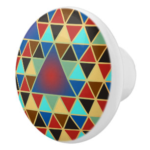 Söt Triangle mönster III + dina idéer Knopp