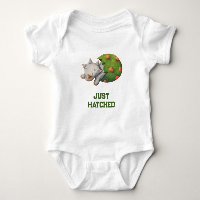 Söt Triceratops-dinosaur utkläcks Neutral T Shirt (Framsida)