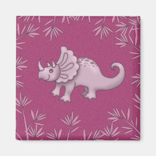 Söt Triceratops Dinosaurie Magnet