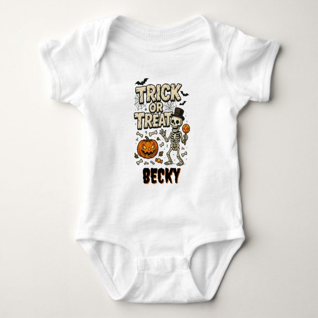 Söt trick or treat-bebis t shirt (Framsida)