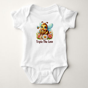Söt trippel kärleksbin  t shirt