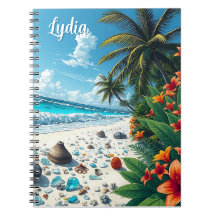 Söt Tropical Beach Scene Coastal Personlig