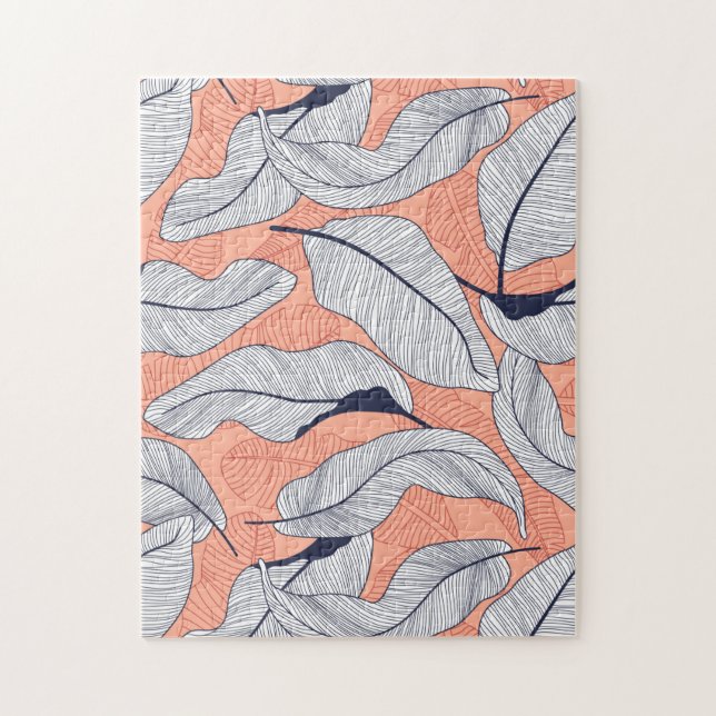 Söt Tropical Blommigt Pussel (Vertikal)