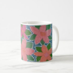 Söt Tropical Flowers Mugg