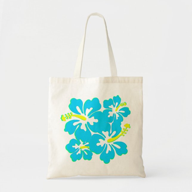 Söt Tropical Hibiscus Bag Tygkasse (Framsidan)