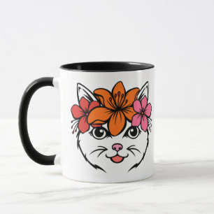 Söt Tropisk Katt Mugg