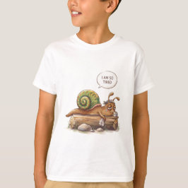 Söt Trött Snigel T Shirt