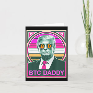 Söt Trump Bitcoin Btc Pappa Finans Granskning Fomo Kort