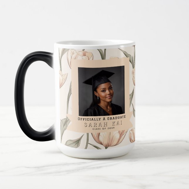 Söt Tulpan Blomma Examen Fest Magisk Mugg (Vänster)