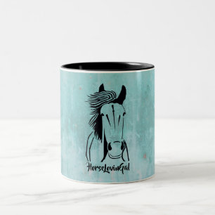 Söt Turcos Horse Lovin' Gal Mugg