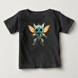 Söt turkos dansande robot pixie t shirt