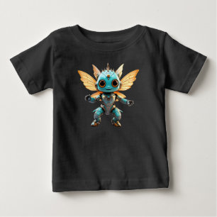 Söt turkos dansande robot pixie t shirt