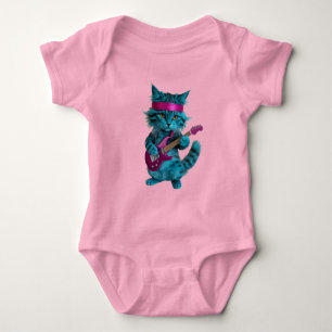 Söt turkos katt t shirt