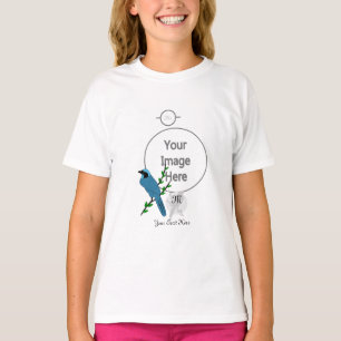Söt Turkvoise Jay Bird Monogram T Shirt