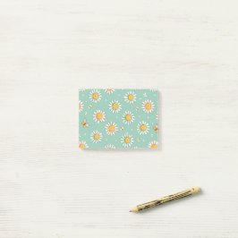 Söt tusenskönas & bin-mönster | Post-it-lappar Post-it Block