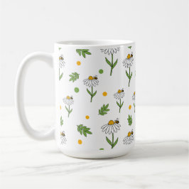 Söt tusenskönas- och binomfattande sömlös mönster kaffemugg