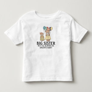 Söt två teddybjörnar stor syster/Pappas bebis Tee