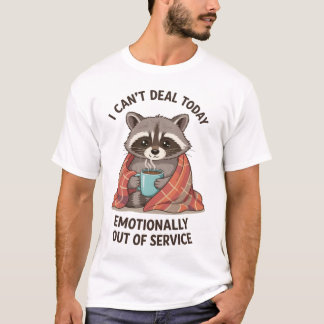 Söt tvättbjörn t-shirt