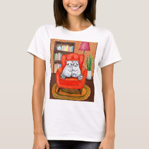 Söt tvättbjörnspar som kramar unik djur-grafik t shirt