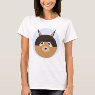 Söt tysk schäfer T-shirt | Kawaii hundälskare