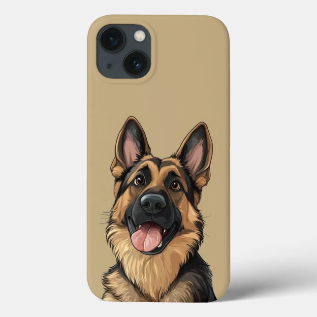 Söt tysk schäferhund (Baksida)