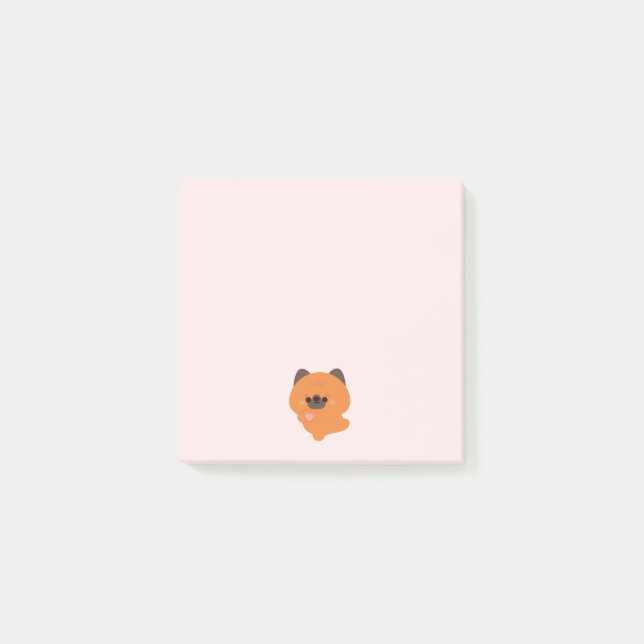 Söt tysk schäferhundvalp som älskar post-it block (Framsida)