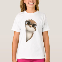 Söt uggla barn t-shirt – Bedårande skogsfågel Des