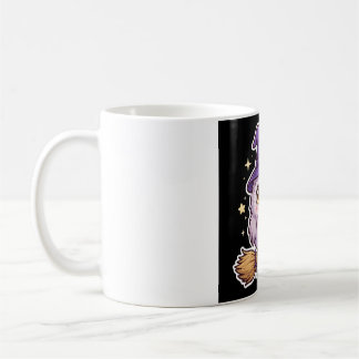 Söt uggla i häxhatt Halloween-kaffemugg Kaffemugg