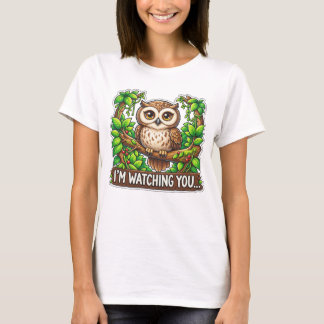 Söt uggla - Jag håller ögonen på dig T Shirt
