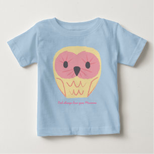 Söt Uggle Baby Onesie Present Babygudstjänstidé T-shirt