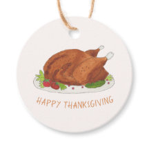 Söt ugnrostad kalkon Glad Thanksgiving