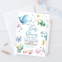 Söt under havet baby shower