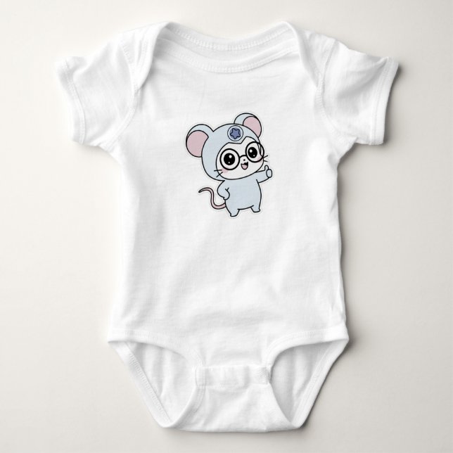 Söt underbar liten mus  t shirt (Framsida)