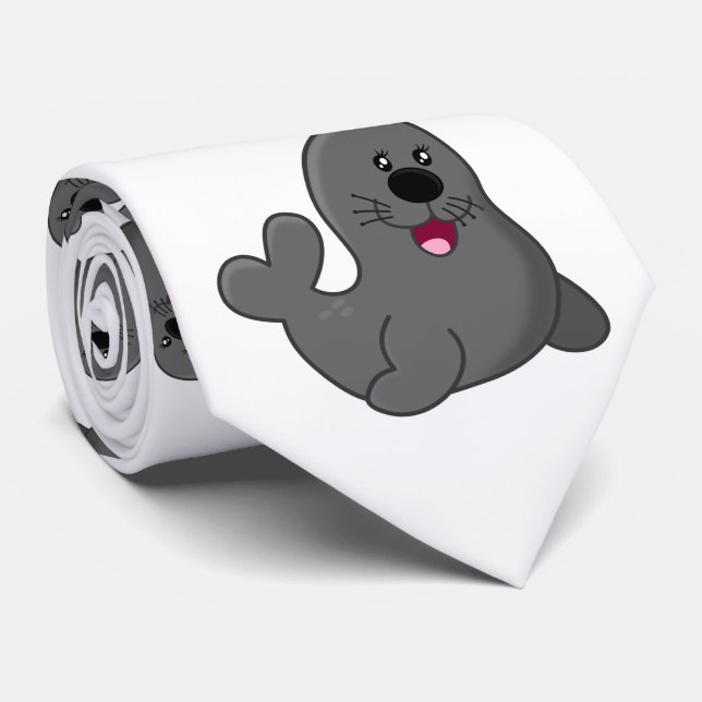 söt underbar sälar slips (Rullad)