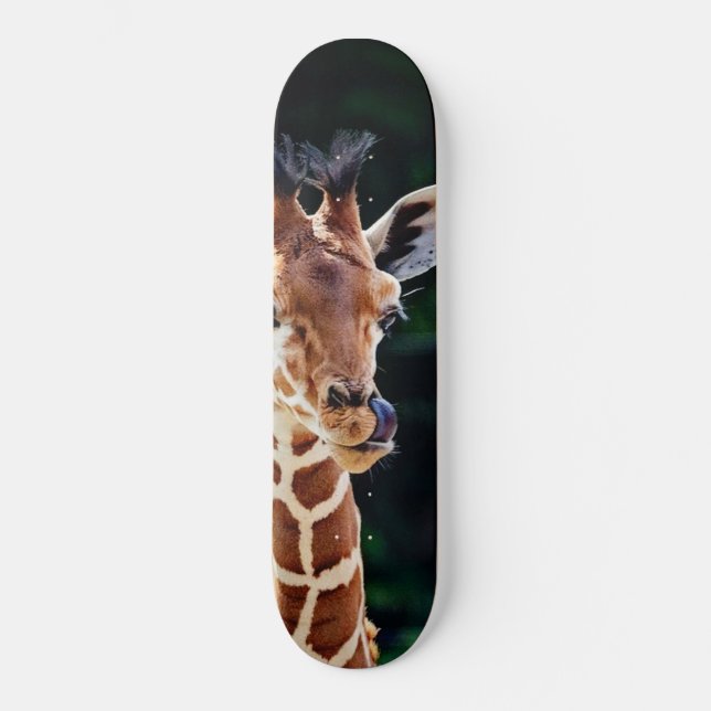 söt ung giraff skateboard bräda 20 cm (Framsida)
