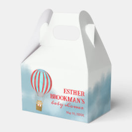 Söt Unge Flyger Över Molnen Baby Shower Presentaskar