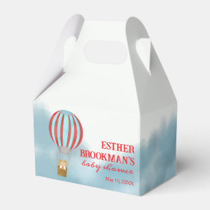 Söt Unge Flyger Över Molnen Baby Shower Presentaskar