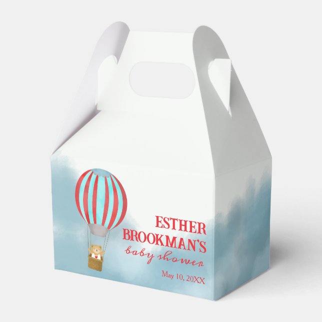 Söt Unge Flyger Över Molnen Baby Shower Presentaskar (Framsidan Sidan)