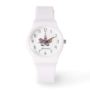 Söt unicorn add namn armbandsur