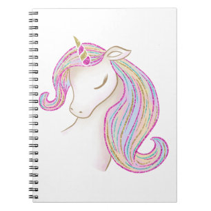 Söt Unicorn Anteckningsbok