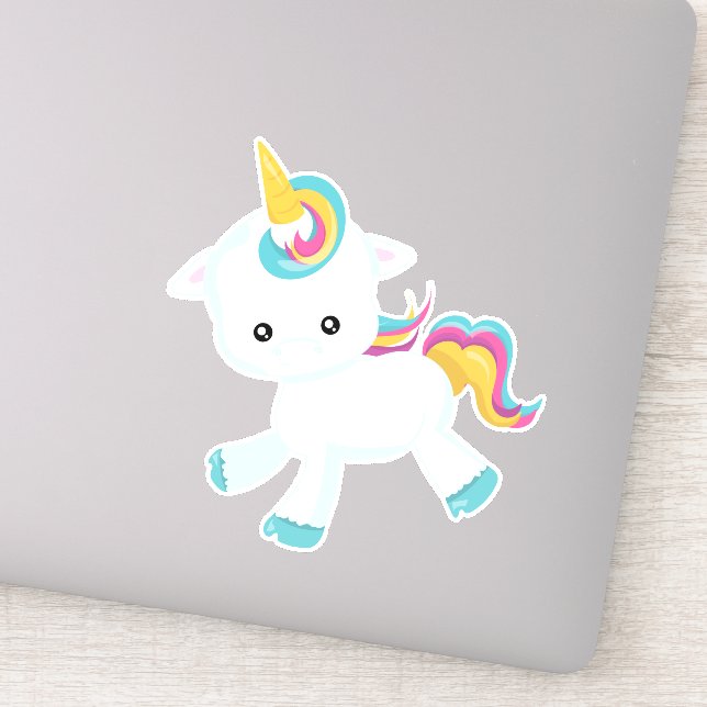 Söt Unicorn Klistermärken (Detalj)