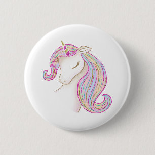 Söt Unicorn Knapp