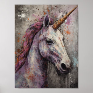 Söt Unicorn Poster