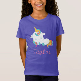 Söt Unicorn Sleeping Tee Shirt