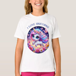 söt unicorn t shirt