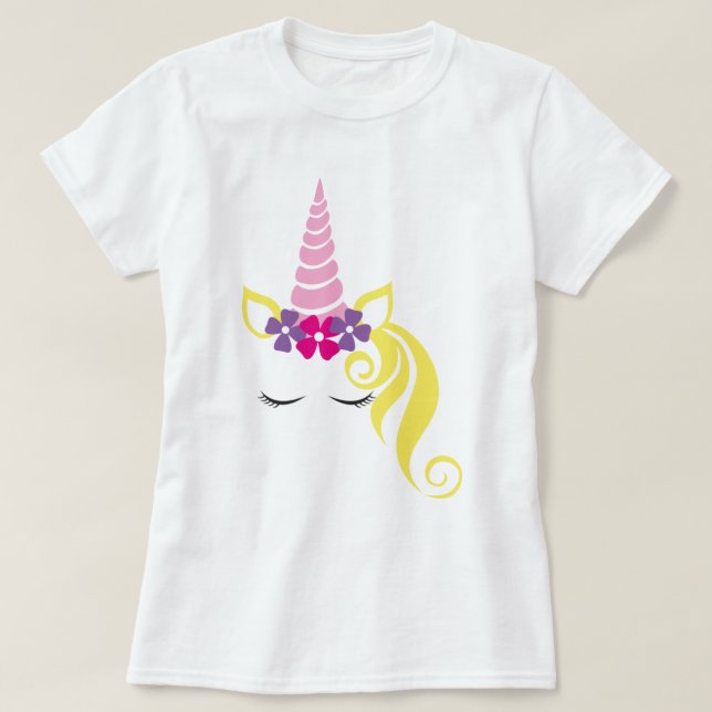 Söt Unicorn T-Shirt (Design framsida)