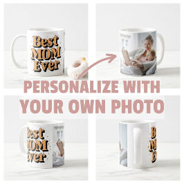 Söt Unik typografi, bästa Mamma någonsin tidigare Kaffemugg