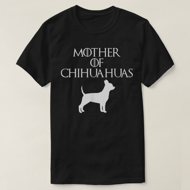 Söt & unik vit mor till Chihuahuas  E010608 T Shirt (Design framsida)