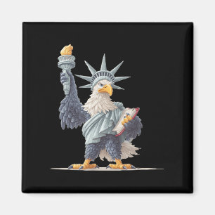 Söt USA Statue Costume for Patriotic Clothes Lo Magnet