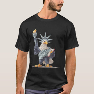 Söt USA Statue Costume for Patriotic Clothes Lo T Shirt